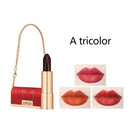 Fashionable Style Women Chain Bag With Three-color Velvet Matte Lipstick Makeup