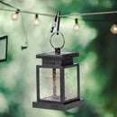 Solar Panel Copper Wire Lamp IP44 Hang Clip Light Outdoor Garden Decoration