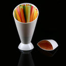 Self Stand 2 in 1 French Fry Cone with Dipping Cup Potato Tool Tableware Fr
