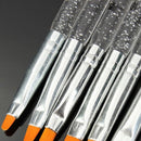 7X 16cm Gel Acrylic Nail Art Design Builder Salon Painting Brush Pen Set Top â„–[