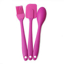 3pcs Silicone Spatula Spoon Brush Set Cooking Utensil Tool Kit Heat Resistant ME