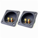 DIY Home Car Stereo Screw Cup Connectors Subwoofer Plugs 2-Way Speaker Box