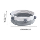 Round Shape Cotton Chew Resistant Cat Basket Bed Cozy Comfortable Warm for