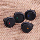 8pcs 12V Boat On/Off Round Dot LED Light Switch 3Pin Rocker Toggle SPST Switch
