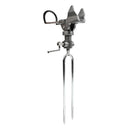 Stainless Steel Single Spring Fishing Pole Rod Stands Bracket Ground Holder