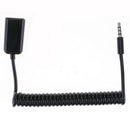 3.5mm Male Plug Jack to USB 2.0 Female Audio Cable Wire Car AUX Spring Cable YS