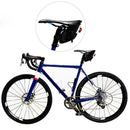 Waterproof Storage Saddle Bag Seat Cycling Tail Rear Pouch Bag with Light