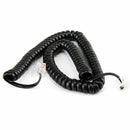 10ft Telephone Handset Phone Extension Cord Coil Line Cable Wire Black AU H0J9