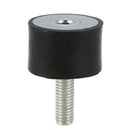 M8 Male Female Age End Rubber Vibration Mounting Insulator Dampers 30mm x 2