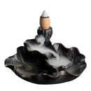 Lotus Leaf Ceramics Garden Home Incense Burner Censer Craft Practical Lotus