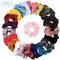 22pcs Velvet Scrunchies Women Elastic Hairband Hair Rings Ponytail Holder A