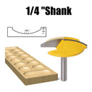 Industrial Small Bowl Router Bit,1.65" Radius,1-3/4" Wide,1/4" Shank