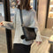 Women PU Leather Shoulder Crossbody Bag Messenger Bucket Handbag (Black)