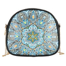 DIY Flower Special Shape Diamond Painting Leather Shoulder Bag Chain Clutch