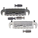 6 String Bridge Tailpiece+Backplate Back Plate for Electric Guitar Parts