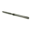 10 pcs Lag Screw Hand-Crimp Swage Stud for 1/8 inch Cable Railing Stainless H4D7