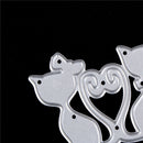 Cat Greeting Card Metal Cutting Dies Stencils For Scrapbooking DIY AlbumDecor FT