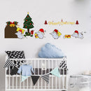 4pcs Christmas Little Mouse Wall Stickers Children Room Background Decals A