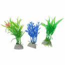 10 pcs Artificial Aquarium Fish Tank Water Plant Plastic Ornament (Random C