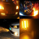 2Pcs 1156 P21W BA15S 5730 LED Car Backup Reserve Light Brake Bulb Light Amber