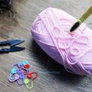 100pcs Coloful Knitting Tool Crochet Stitch Marker Clip Holer Locking Baby Pin