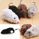 Wind Up Running Mouse Rat Move Tail Cat Kitten Prank Toys kids Joking Gag