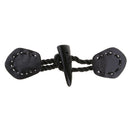 1 Set Retro Leather Horn Toggle Button Fastener Duffle Jackets Coats Clothes