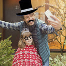21Pcs New Year's Eve Party Card Masks Photo Booth Prop Christmas Decor Supplies