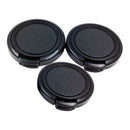Plastic Snap Digital Camera Clip-on 34mm Center Pinch Lens Cap Cover - Black