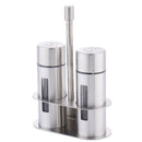 1 Set Spice Pepper Shakers Sugar Salt Condiment Tins Oil Bottle Stainless S L5D2