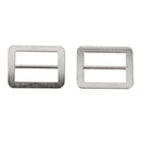 10pcs Metal Tri-glide Clasp Buckle Fixed Bar Strap Slider Keeper 25x18mm