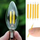 10 x Super Bright COB LED Solar Filament Bulb Candle Light Home Lamp Source DIY