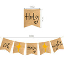 Oh Holy Night Bunting Banner Christmas Eve Decorations