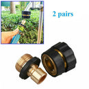 2 Pairs Tap Adapter Universal Garden Hose Quick Connect Set Thread Sprayer FKL