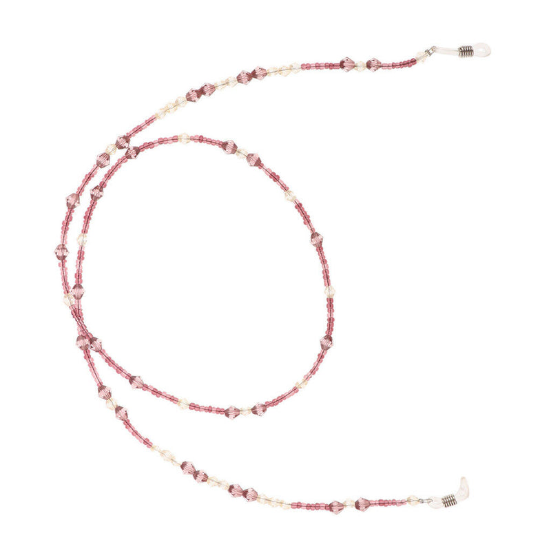 Women Glasses Chain Spectacles Holder Eyeglasses Strap Beaded Cord Pink
