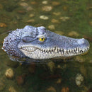 Artificial Crocodile Alligator Head Foam Floating Decoy Pond For Pool Garde Z9A1
