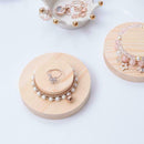 Round Natural Wooden Plain Stand Decorating  Bracelet Display DIY Craft