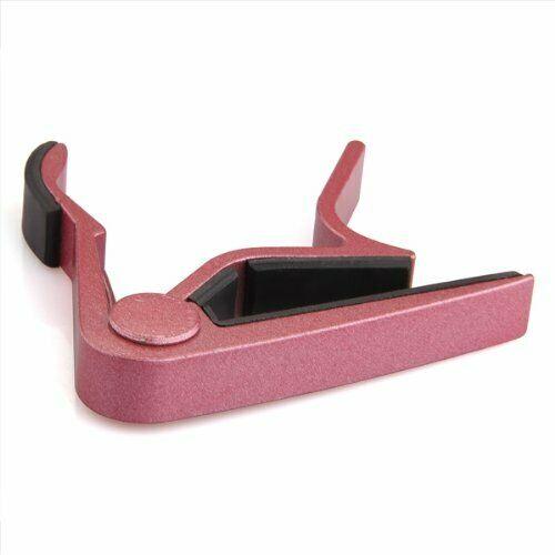Metal Quick Change Key Capo Clamp for Acoustic Electric Guitar Pink