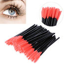 50pcs Disposable Eyelashes Brush Make Up Mascara Brush Kit (Pineapple)