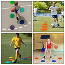 10 Pack Numbered Spot Markers Flat Basketball Training Markers Speed Agilit