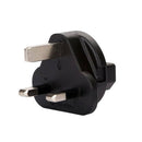 Wa-0183 Uk Male Iec 320 C13 Adapter, Uk 3 Pole Male To Iec Female Adapter C1X8