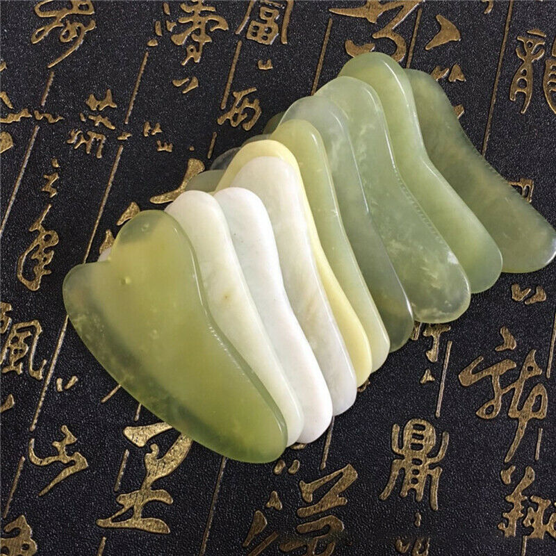 1PC Guasha Jade Board Scraper Tool SPA Salon Body Massager Health Care Too Hn