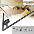 0-180 Degree Angle Finder Marking Gauge Multifunction Protractor Measuring Ruler
