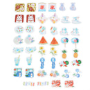 46pcs cute cartoon summer animals DIY Diary Craft Stickers Scrapbooking decor>s