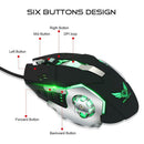 Electroplated USB Gaming Mouse with Adjustable DPI LED Light Macro Function
