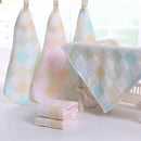 100% Cotton Face Towels Set for Adults Children 25*25CM 10PCS Kitchen Gift