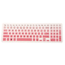 Silicone Keyboard Skin Cover Film for Dell 15CR 15'' Notebook PC Clear Pink