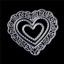3X hollow love heart Metal Cutting Dies Stencil Scrapbooking paper craft decor Z