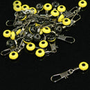 30 Fishing Float Bobber Stops Space Bean Sinker Connector Rolling N0J9 Swiv P5A5