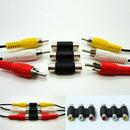 2pcs Triple RCA Female to Female Coupler Adapter AV Cable Component Connector